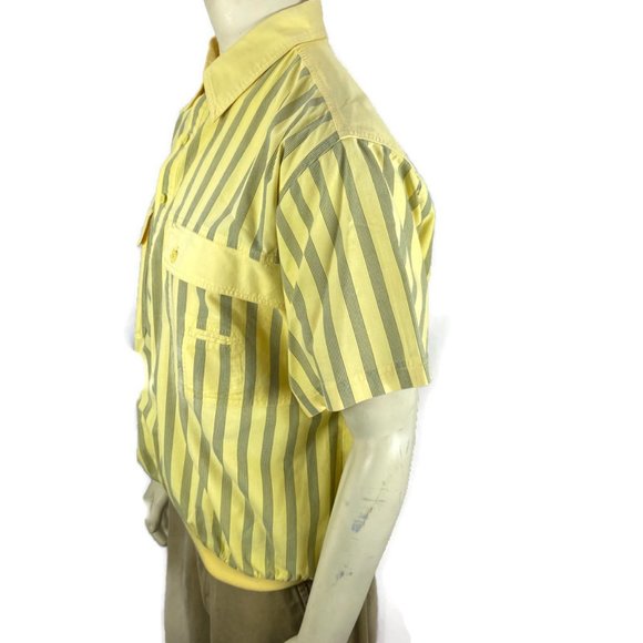 Vintage Van Huesen Custom Club  Mens Shirt XL Ocean Club Summer League Banded - Picture 2 of 6